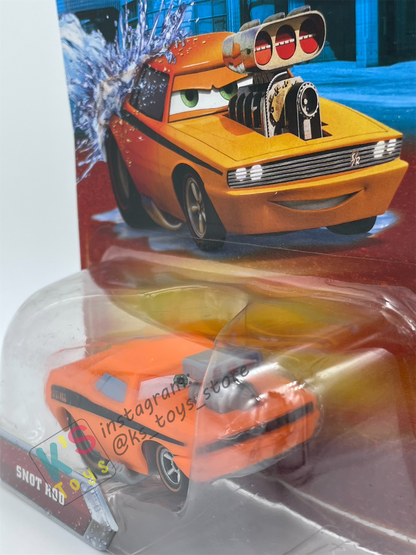 COLOR CHANGERS Disney Pixar Cars by MATTEL, SNOT ROD (YELLOW/ORANGE) - 2 PAINT JOBS IN 1 - BNIP