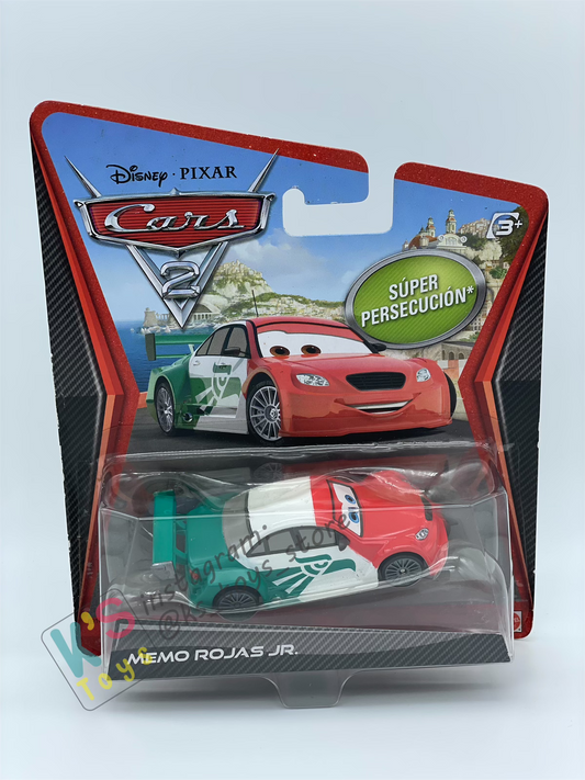 DISNEY PIXAR CARS BY MATTEL "MEMO ROJAS JR" SUPER CHASE CARS 2 SERIES - BNIP