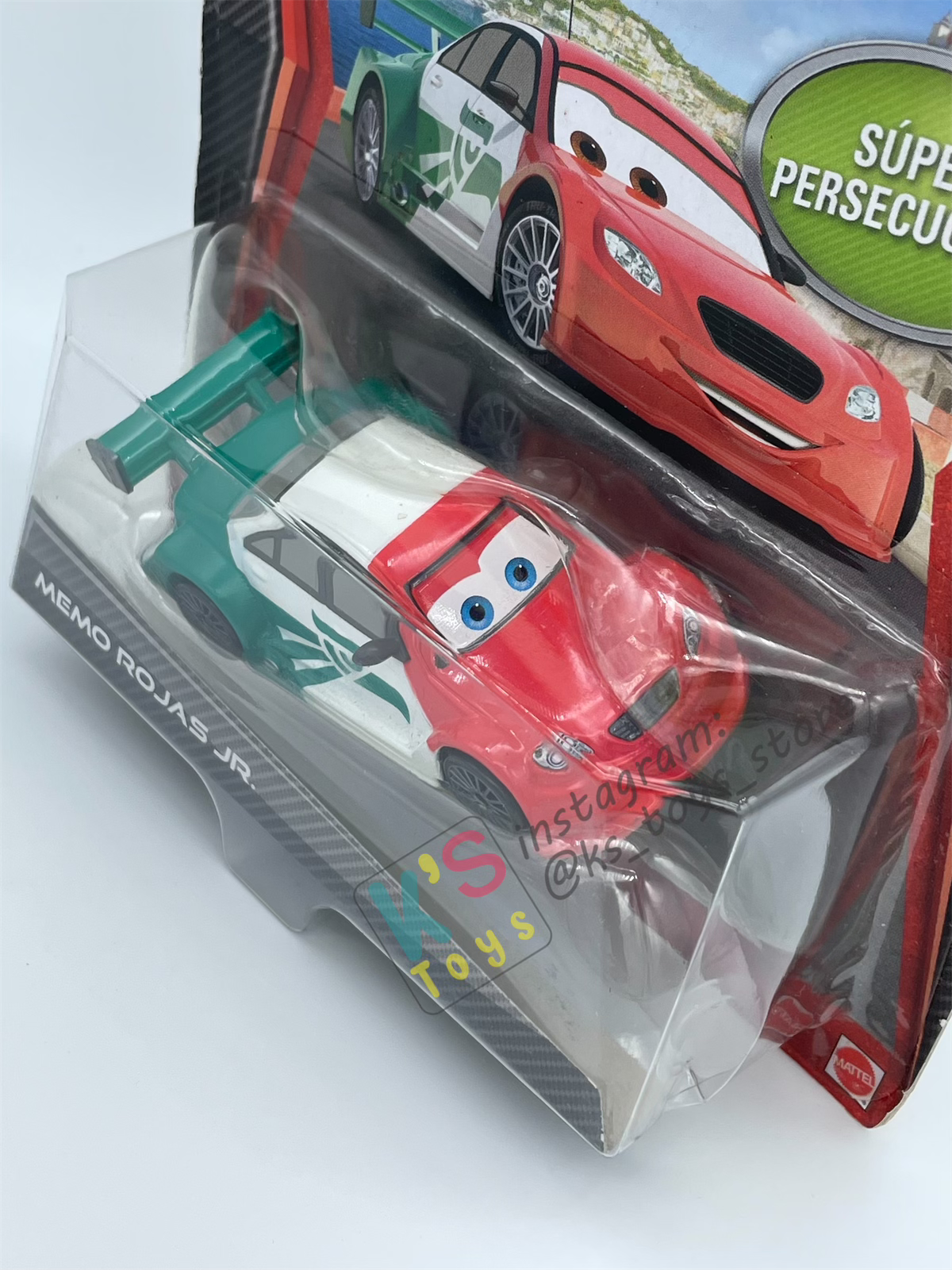 DISNEY PIXAR CARS BY MATTEL "MEMO ROJAS JR" SUPER CHASE CARS 2 SERIES - BNIP