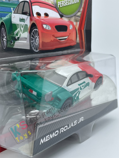 DISNEY PIXAR CARS BY MATTEL "MEMO ROJAS JR" SUPER CHASE CARS 2 SERIES - BNIP