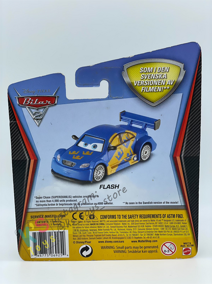 DISNEY PIXAR CARS BY MATTEL "FLASH" CHASE CARS 2 SERIES - BNIP