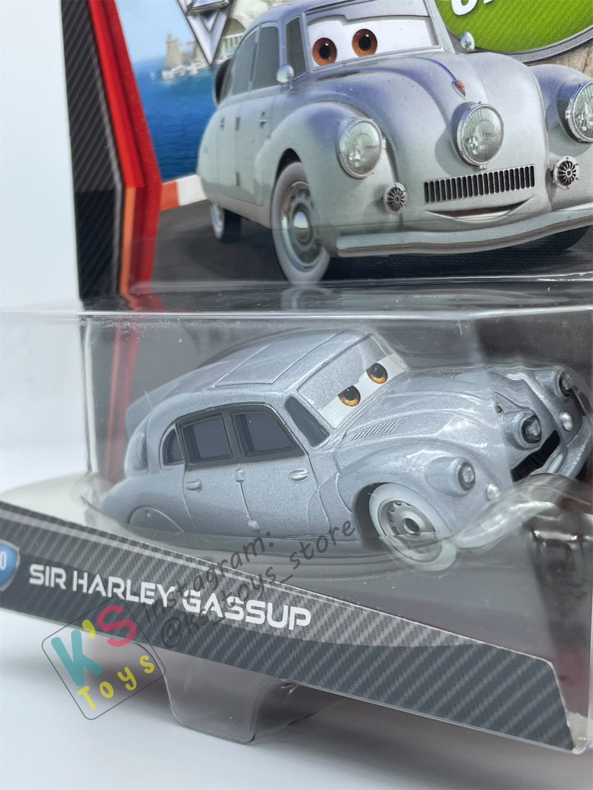 DISNEY PIXAR CARS BY MATTEL "SIR HARLEY GASSUP" CHASE CARS 2 SERIES - BNIP
