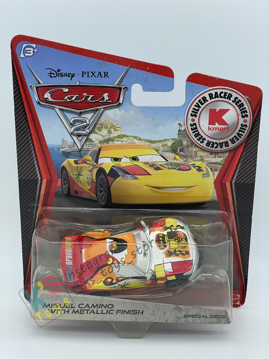 DISNEY PIXAR CARS BY MATTEL "MIGUEL CAMINO WITH METALLIC FINISH" SPECIAL DECO KMART EXCLUSIVE SERIES - BNIP