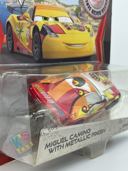 DISNEY PIXAR CARS BY MATTEL "MIGUEL CAMINO WITH METALLIC FINISH" SPECIAL DECO KMART EXCLUSIVE SERIES - BNIP