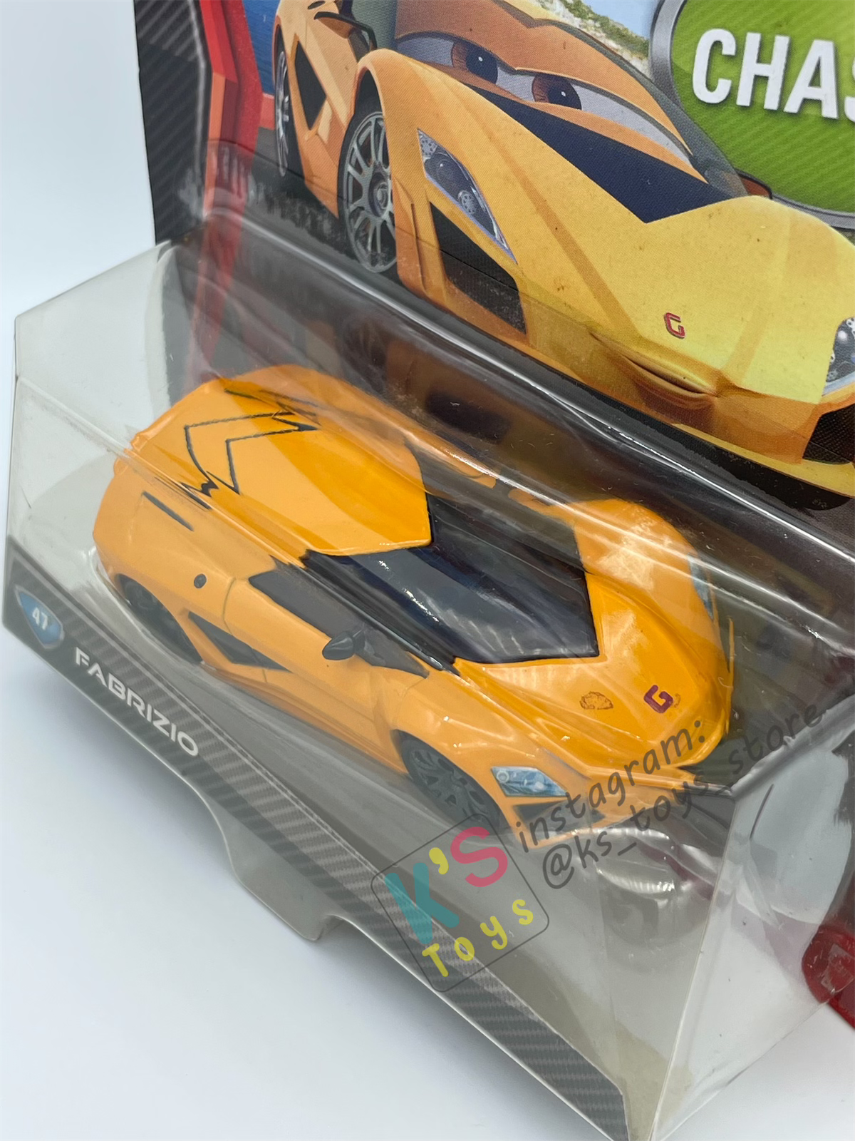 DISNEY PIXAR CARS BY MATTEL "FABRIZIO" CHASE CARS 2 SERIES - BNIP