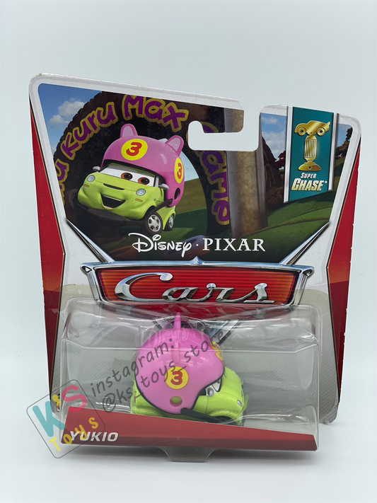 DISNEY PIXAR CARS BY MATTEL 1:55,YUKIO - SUPER CHASE SERIES - BNIP