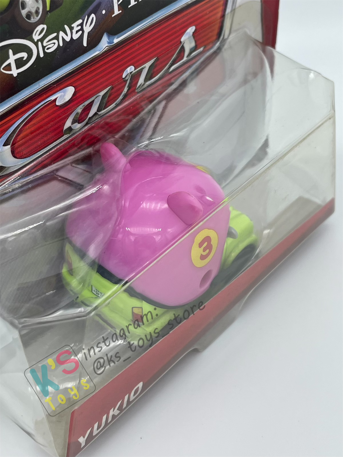 DISNEY PIXAR CARS BY MATTEL 1:55,YUKIO - SUPER CHASE SERIES - BNIP