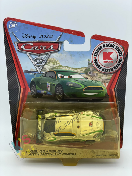 DISNEY PIXAR CARS BY MATTEL "NIGEL GEARSLEY WITH METALLIC FINISH" SPECIAL DECO KMART EXCLUSIVE SERIES - BNIP