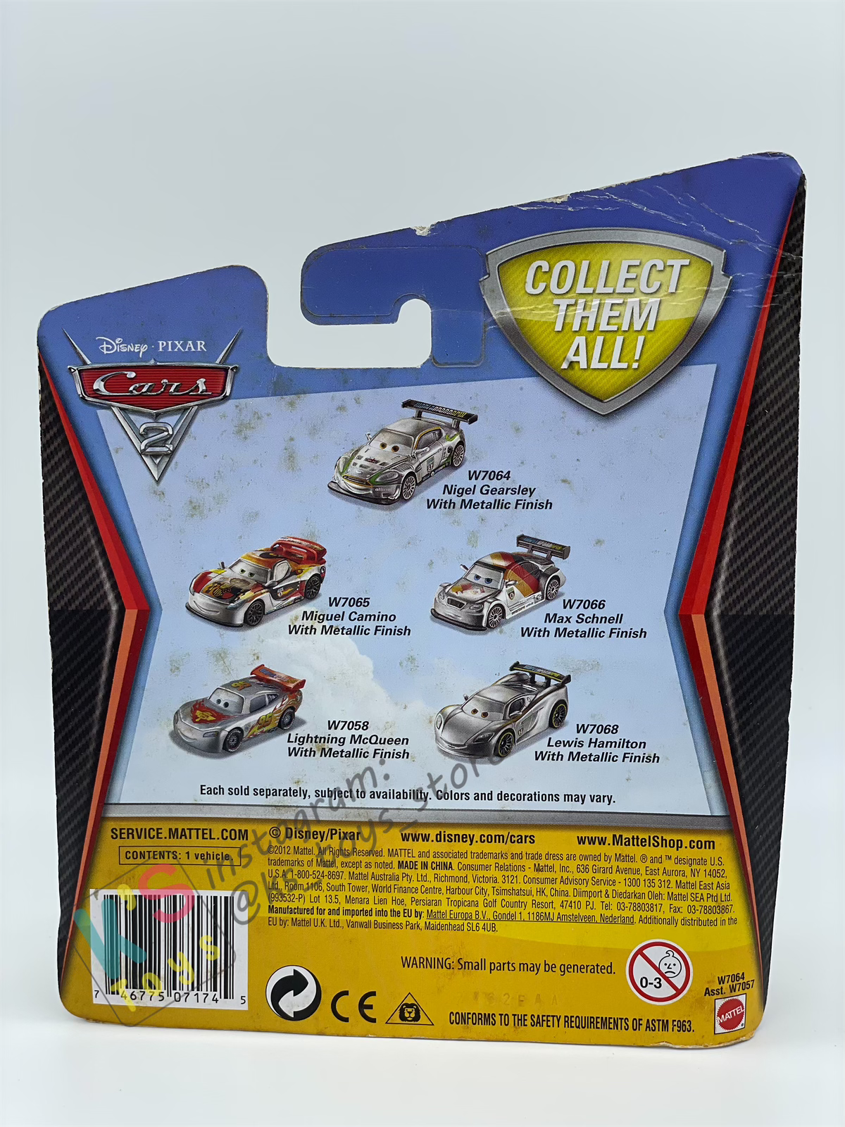 DISNEY PIXAR CARS BY MATTEL "NIGEL GEARSLEY WITH METALLIC FINISH" SPECIAL DECO KMART EXCLUSIVE SERIES - BNIP