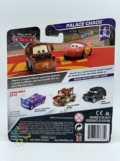 DISNEY PIXAR CARS BY MATTEL 1:55, MIKE LORENGINE - PALACE CHAOS SERIES - BNIP