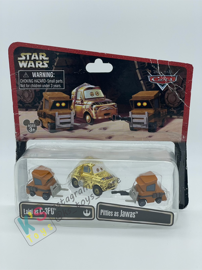 DISNEY PIXAR CARS BY MATTEL, COMPLETE SERIES OF 19 PCS STAR WARS DISNEY CARS EXCLUSIVE DISNEY PARKS  - BNIP