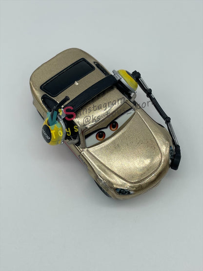 PRE-OWNED / LOOSE DISNEY PIXAR CARS BY MATTEL - "METALLIC SHANNON SPOKES" - CARS 3 SERIES - MINT/NEAR MINT CONDITION - READ DESCRIPTION!!!!!!!!!!!