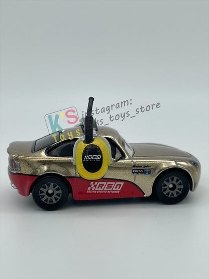 PRE-OWNED / LOOSE DISNEY PIXAR CARS BY MATTEL - "METALLIC SHANNON SPOKES" - CARS 3 SERIES - MINT/NEAR MINT CONDITION - READ DESCRIPTION!!!!!!!!!!!