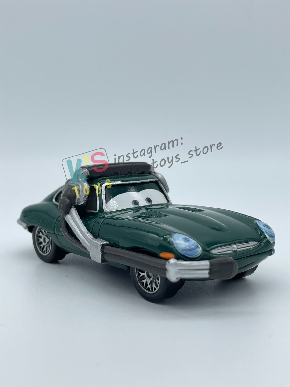 PRE-OWNED / LOOSE DISNEY PIXAR CARS BY MATTEL - "DAVID HOBBSCAP WITH HEADSET" - CARS 2 SERIES - MINT/NEAR MINT CONDITION - READ DESCRIPTION!!!!!!!!!!!