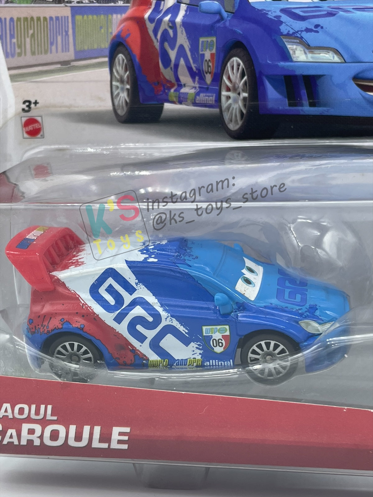 Disney Pixar Cars 1:55 2-Pack by Mattel, "RAOUL CAROULE & BRUNO MOTOREAU" - WGP CARS 2 - BNIP