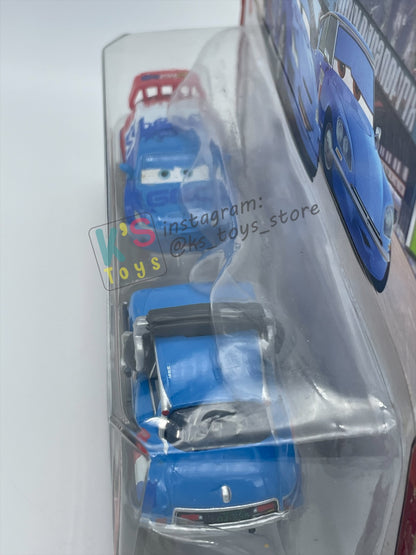 Disney Pixar Cars 1:55 2-Pack by Mattel, "RAOUL CAROULE & BRUNO MOTOREAU" - WGP CARS 2 - BNIP