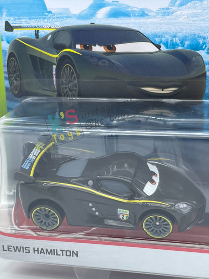 Disney Pixar Cars 1:55 2-Pack by Mattel, "LEWIS HAMILTON & BRUCE BOXMANN" - WGP CARS 2 - BNIP