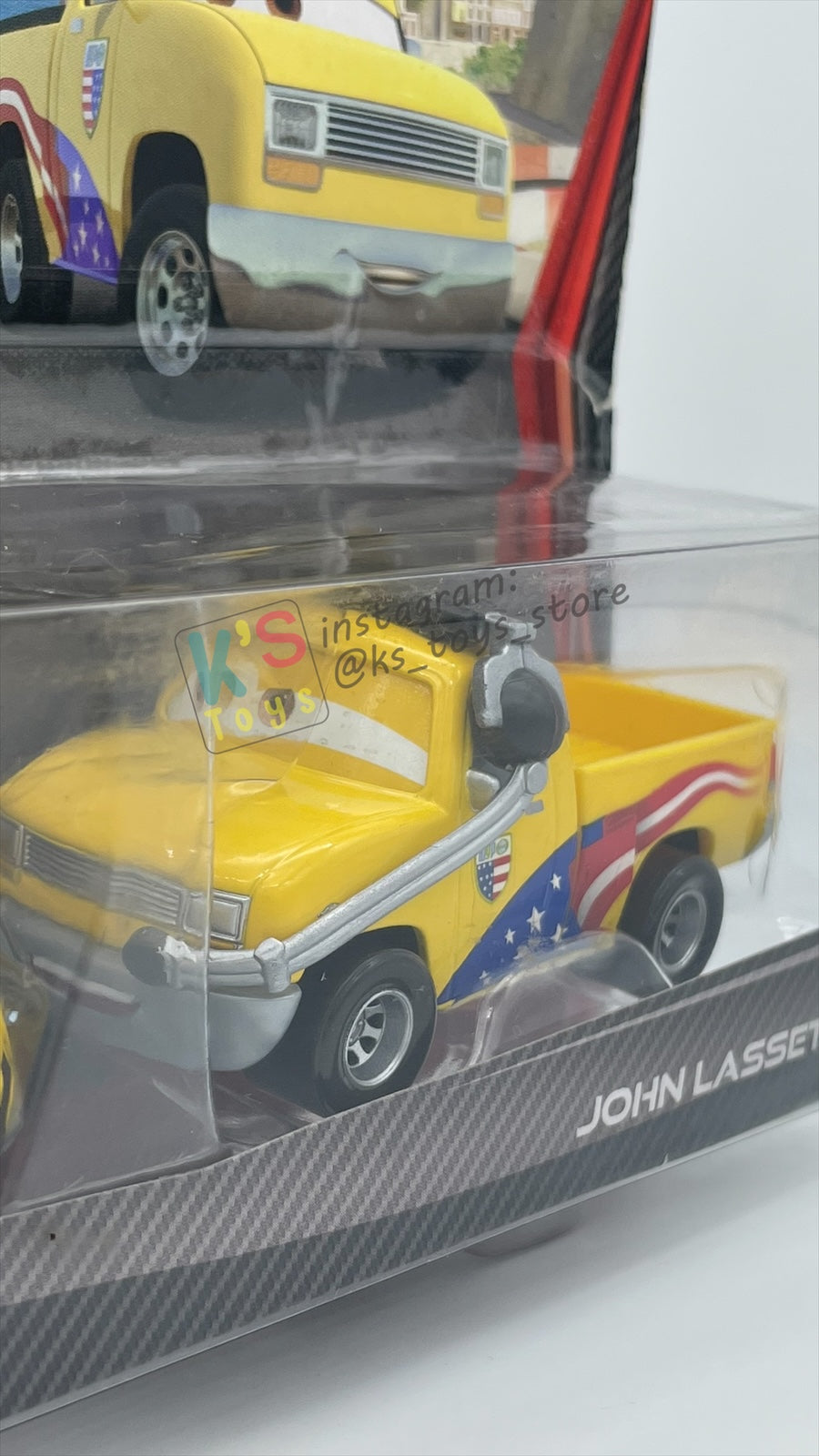 Disney Pixar Cars 1:55 2-Pack by Mattel, "JEFF GORVETTE & JOHN LASSETIRE" - WGP CARS 2 - BNIP CARD IS NOT IN MINT CONDITION!!