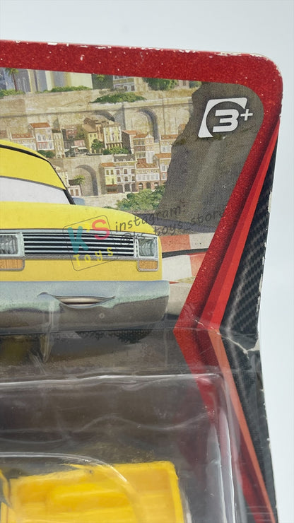 Disney Pixar Cars 1:55 2-Pack by Mattel, "JEFF GORVETTE & JOHN LASSETIRE" - WGP CARS 2 - BNIP CARD IS NOT IN MINT CONDITION!!