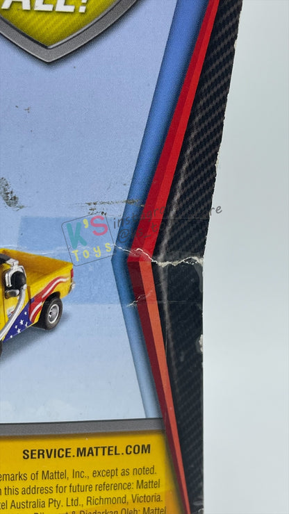 Disney Pixar Cars 1:55 2-Pack by Mattel, "JEFF GORVETTE & JOHN LASSETIRE" - WGP CARS 2 - BNIP CARD IS NOT IN MINT CONDITION!!