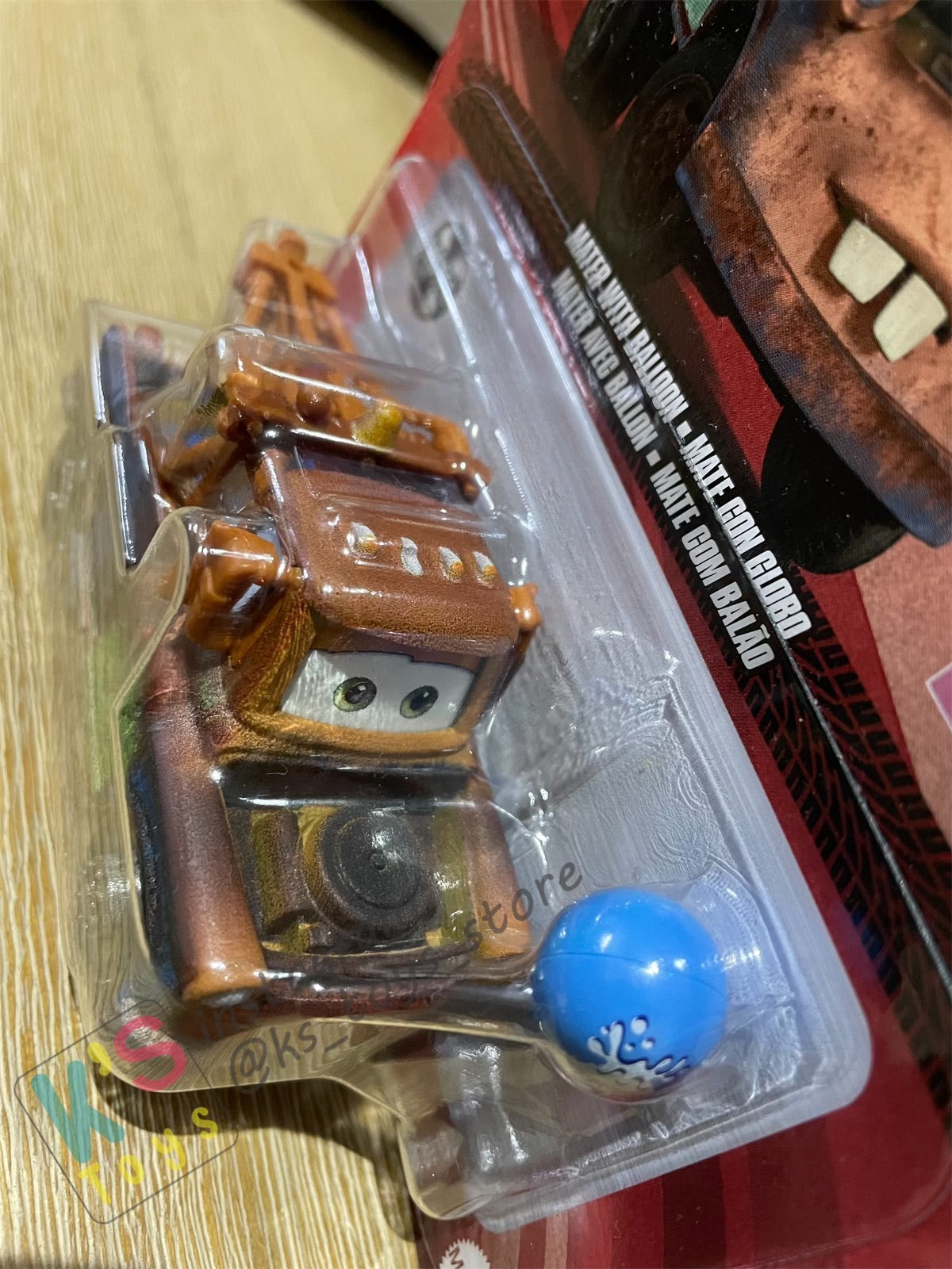 DISNEY PIXAR CARS BY MATTEL - "MATER WITH BALLOON" 2022 RE-RELEASED - BNIP
