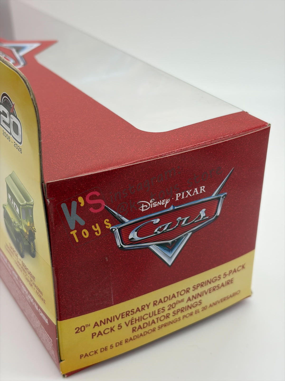 GIFT SET Disney Pixar Cars by MATTEL, EXCLUSIVE 5 PACK 20th ANNIVERSARY RADIATOR SPRINGS - RAMONE, MATER, LIGHTNING MCQUEEN, SALLY AND SARGE - BNIP