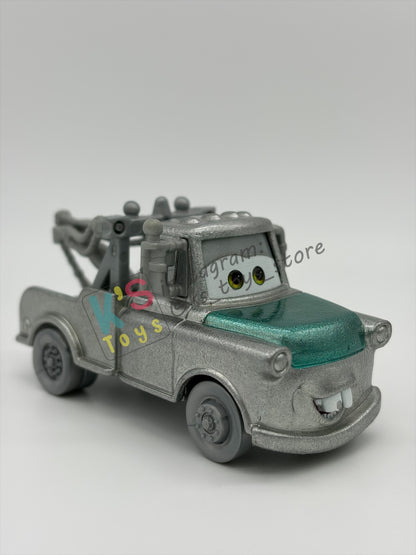 PRE-OWNED / LOOSE DISNEY PIXAR CARS 1:55 BY MATTEL - "DISNEY 100 YEAR SILVER MATER" - GOOD CONDITION