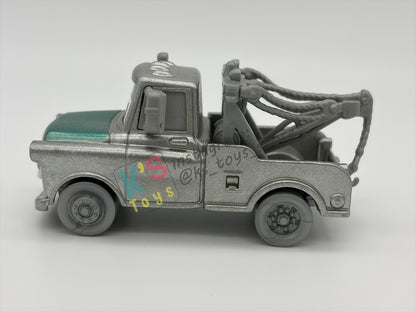 PRE-OWNED / LOOSE DISNEY PIXAR CARS 1:55 BY MATTEL - "DISNEY 100 YEAR SILVER MATER" - GOOD CONDITION