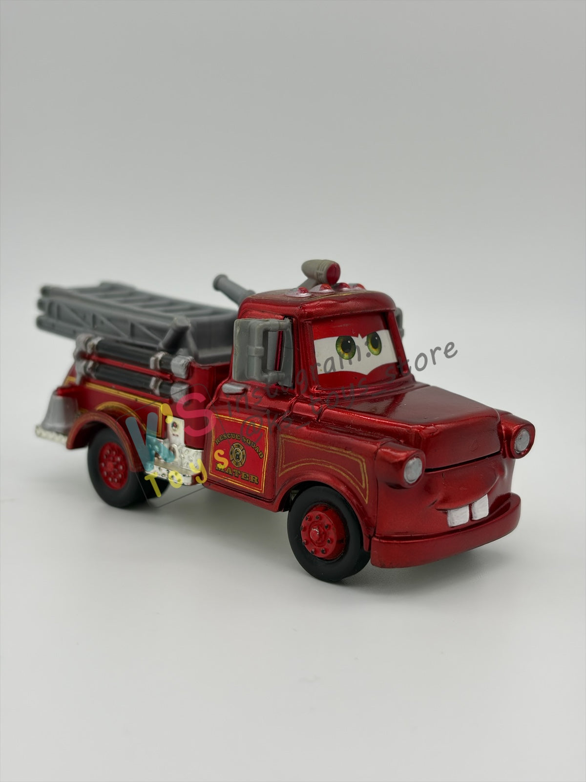 PRE-OWNED / LOOSE DISNEY PIXAR CARS 1:55 BY MATTEL - "RESCUE SQUAD MATER (BLURAY PACK)" - NEAR MINT CONDITION