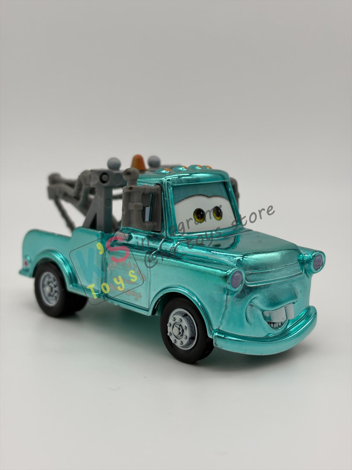 PRE-OWNED / LOOSE DISNEY PIXAR CARS 1:55 BY MATTEL - "METALLIC BRAND NEW MATER" - NEAR MINT CONDITION
