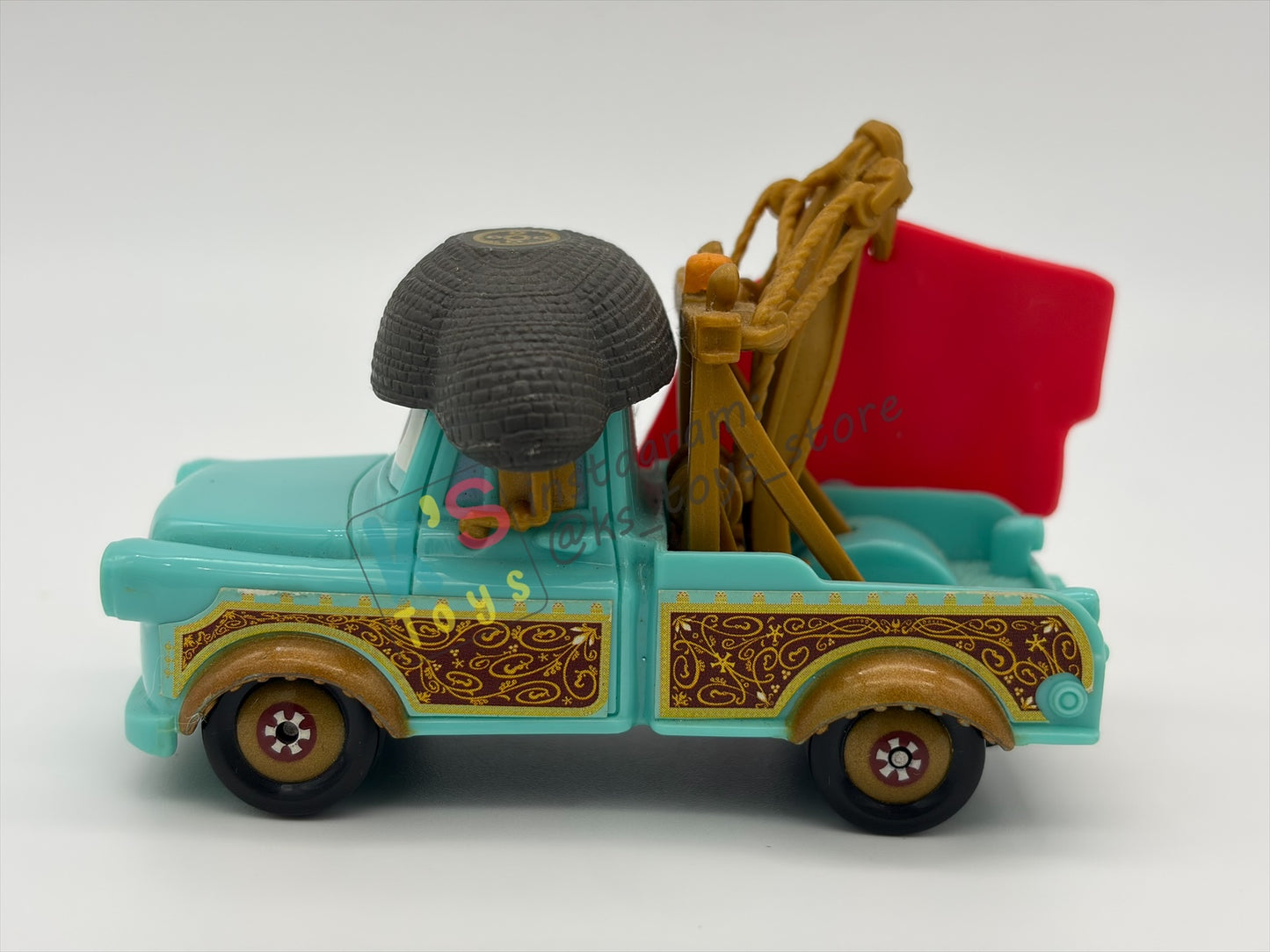 PRE-OWNED / LOOSE DISNEY PIXAR CARS 1:55 BY MATTEL - "EL MATERDOR PLASTIC" FROM PLAYSET - MINT CONDITION