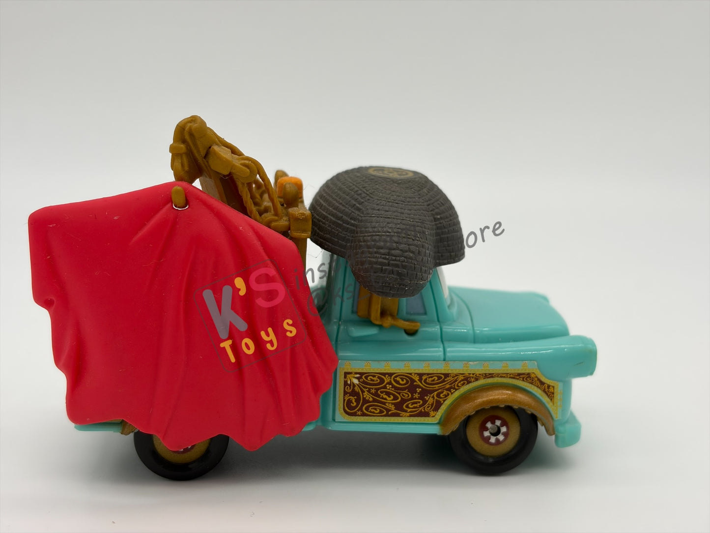 PRE-OWNED / LOOSE DISNEY PIXAR CARS 1:55 BY MATTEL - "EL MATERDOR PLASTIC" FROM PLAYSET - MINT CONDITION