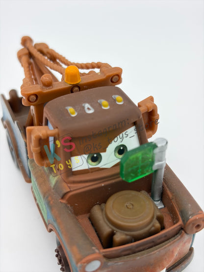 PRE-OWNED / LOOSE DISNEY PIXAR CARS - "MATER WITH SPY GLASSES" - MATER'S SECRET MISSION SERIES - GOOD CONDITION