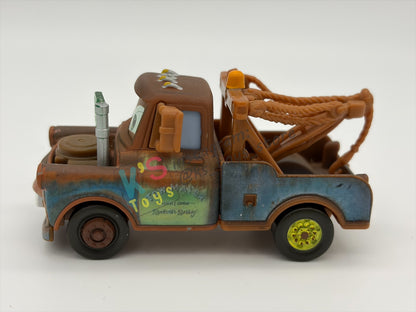 PRE-OWNED / LOOSE DISNEY PIXAR CARS - "MATER WITH SPY GLASSES" - MATER'S SECRET MISSION SERIES - GOOD CONDITION
