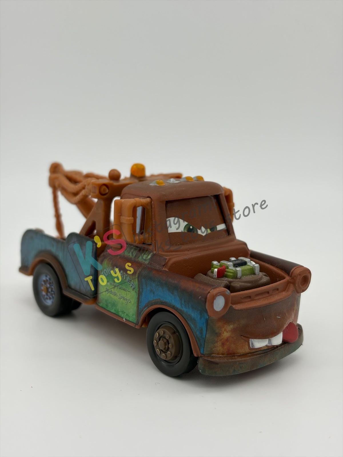 PRE-OWNED / LOOSE DISNEY PIXAR CARS 1:55 BY MATTEL - "FIGHTING FACE MATER" - NEAR MINT CONDITION