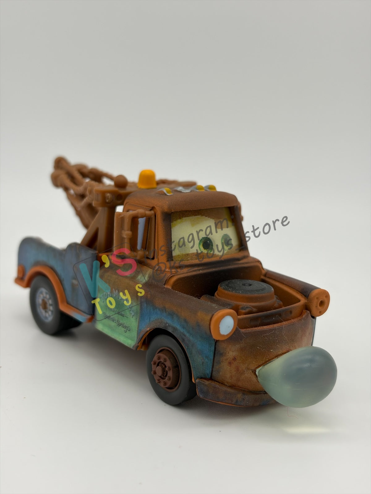 PRE-OWNED / LOOSE DISNEY PIXAR CARS 1:55 BY MATTEL - "BLOWING BUBBLE MATER (LENTICULAR)" - NEAR MINT CONDITION