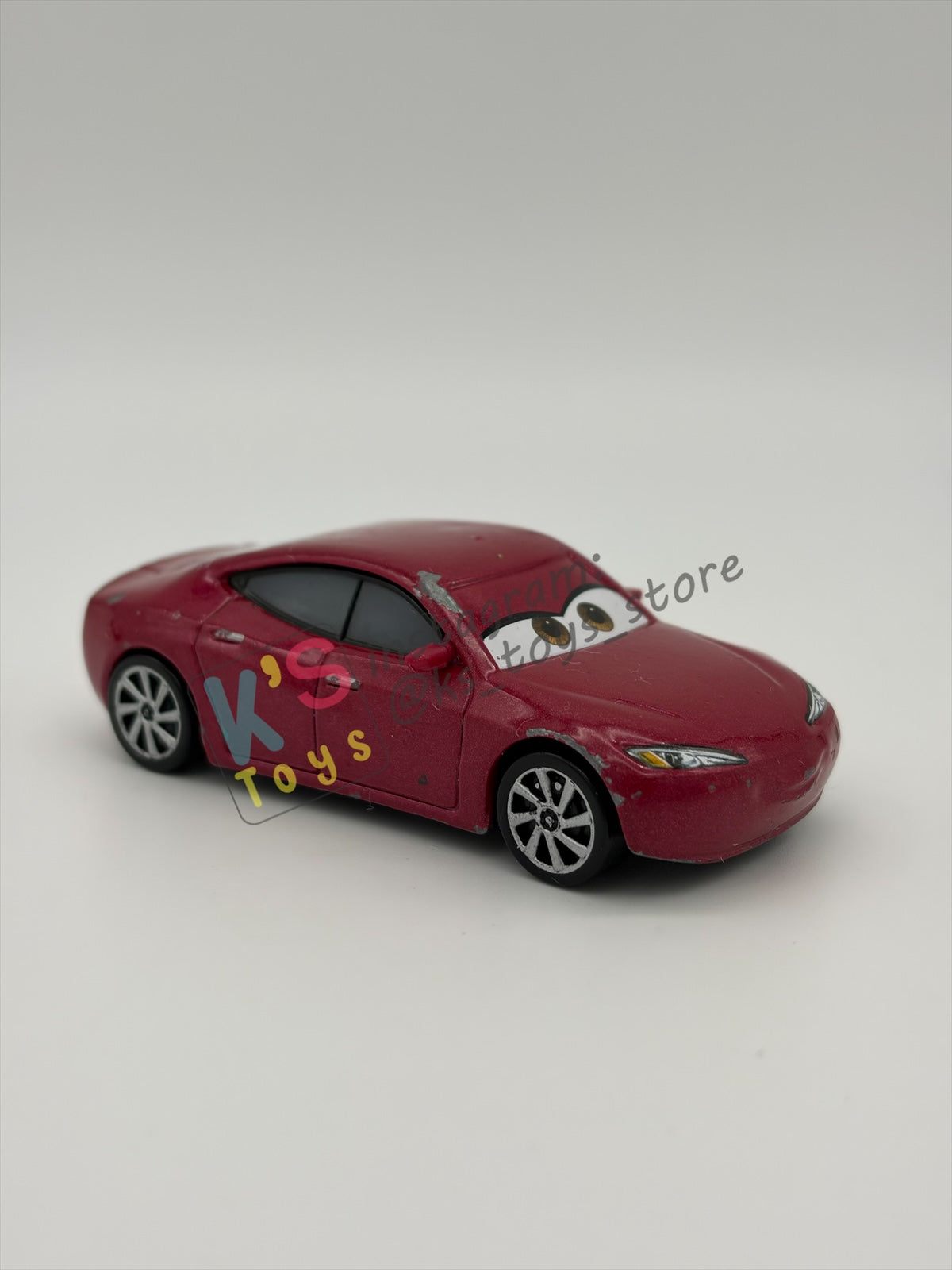 PRE-OWNED / LOOSE DISNEY PIXAR CARS BY MATTEL - "NATALIE CERTAIN" - CARS 3 SERIES - PLAYED CONDITION - READ DESCRIPTION!!!!!!!!!!!