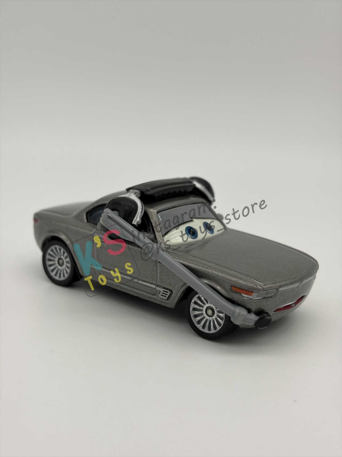 PRE-OWNED / LOOSE DISNEY PIXAR CARS BY MATTEL - "STERLING WITH HEADSET” - CARS 3 SERIES - GOOD CONDITION - READ DESCRIPTION!!!!!!!!!!!