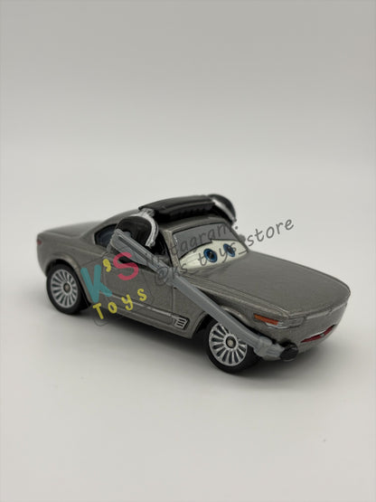 PRE-OWNED / LOOSE DISNEY PIXAR CARS BY MATTEL - "STERLING WITH HEADSET” - CARS 3 SERIES - GOOD CONDITION - READ DESCRIPTION!!!!!!!!!!!