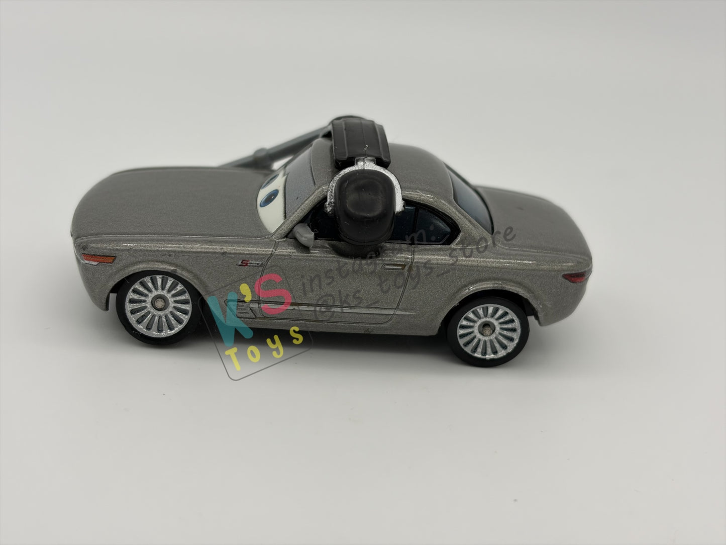 PRE-OWNED / LOOSE DISNEY PIXAR CARS BY MATTEL - "STERLING WITH HEADSET” - CARS 3 SERIES - GOOD CONDITION - READ DESCRIPTION!!!!!!!!!!!