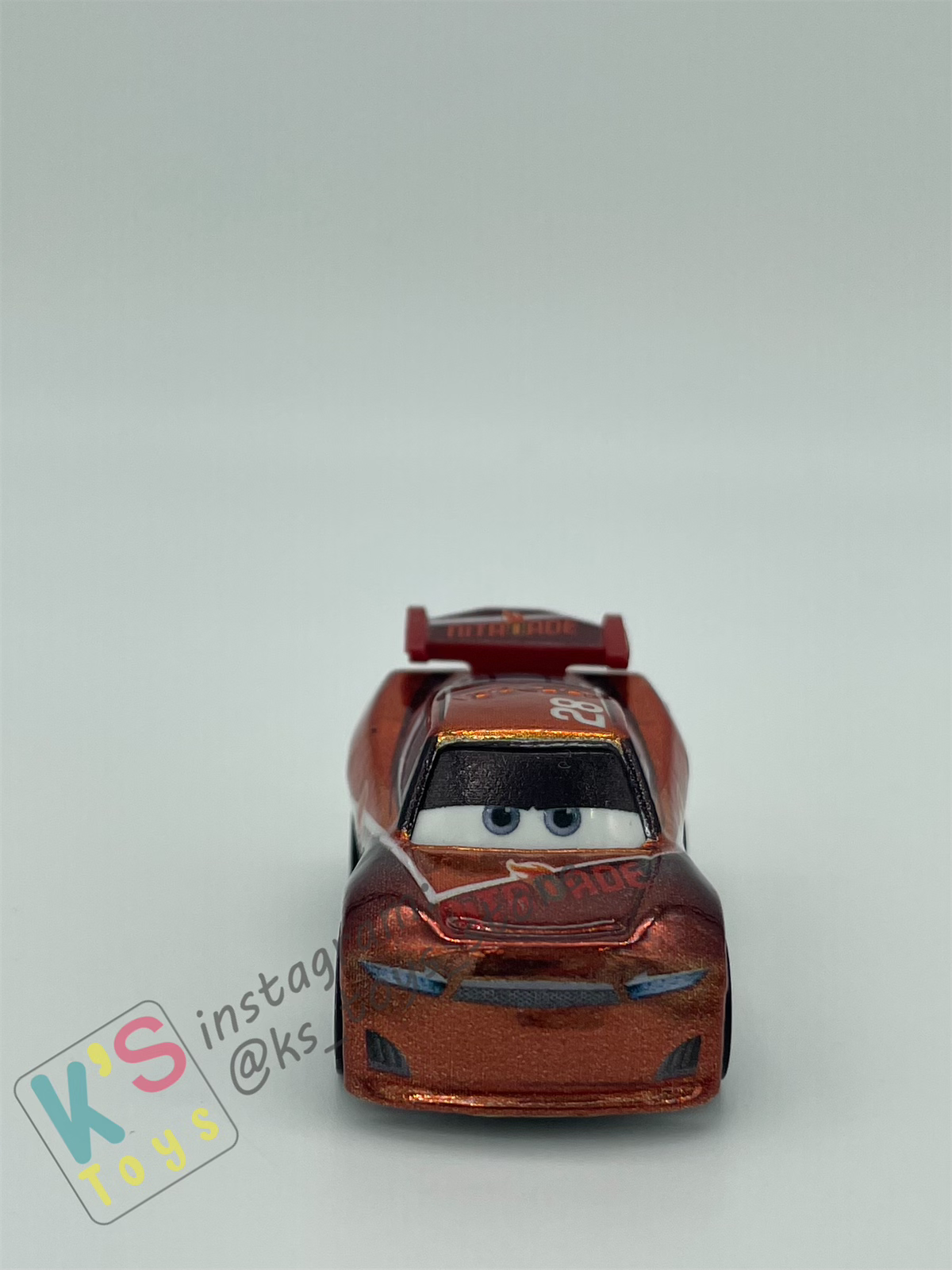 Loose Mini Racers Pixar Disney Cars, METALLIC TIM TREADLESS - Displayed Condition