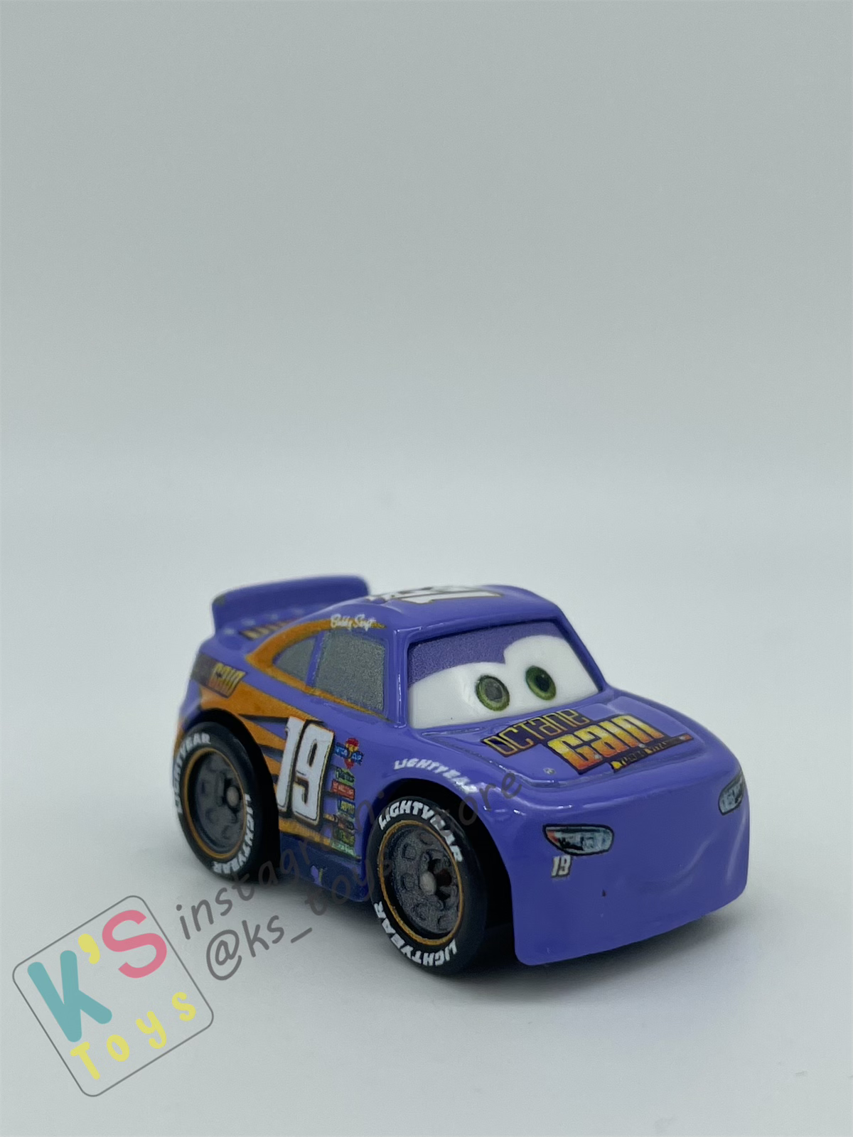 Loose Mini Racers Pixar Disney Cars, Barry Diesel - Displayed Condition