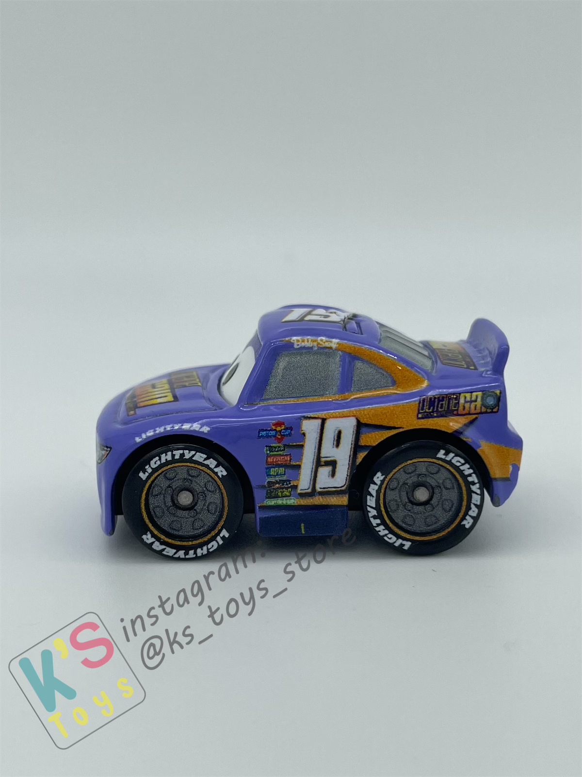 Loose Mini Racers Pixar Disney Cars, Barry Diesel - Displayed Condition