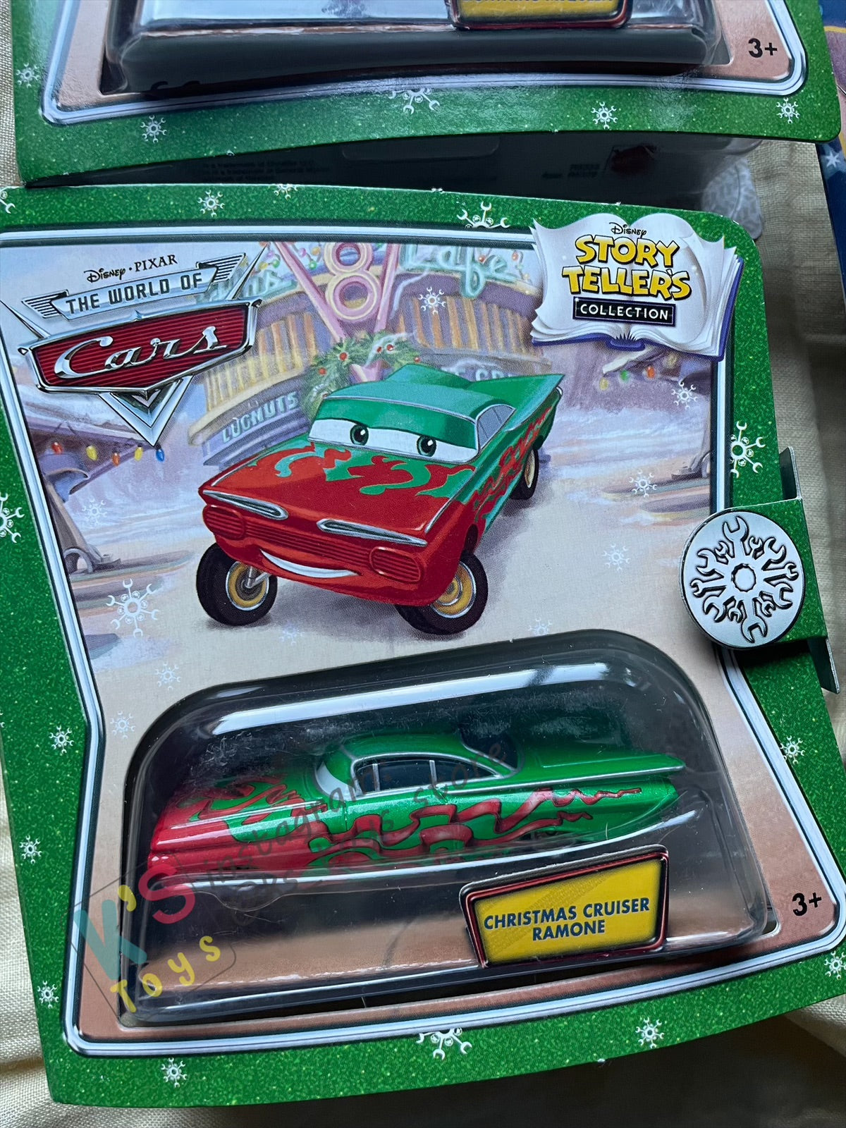 BUNDLE OF CHRISTMAS SERIES SET of Disney Pixar Cars by MATTEL, 13 pcs BNIP Single Cars, 1x #pack gift set of Santa Cars and 1x Displayed condition of Clutch Kringle - BNIP