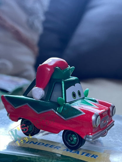 BUNDLE OF CHRISTMAS SERIES SET of Disney Pixar Cars by MATTEL, 13 pcs BNIP Single Cars, 1x #pack gift set of Santa Cars and 1x Displayed condition of Clutch Kringle - BNIP