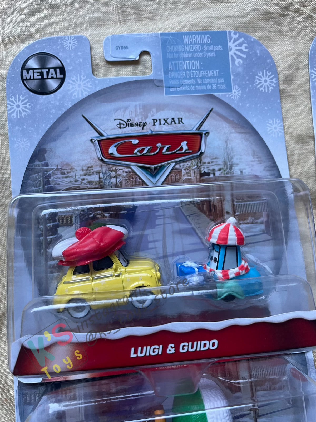 BUNDLE OF CHRISTMAS SERIES SET of Disney Pixar Cars by MATTEL, 13 pcs BNIP Single Cars, 1x #pack gift set of Santa Cars and 1x Displayed condition of Clutch Kringle - BNIP