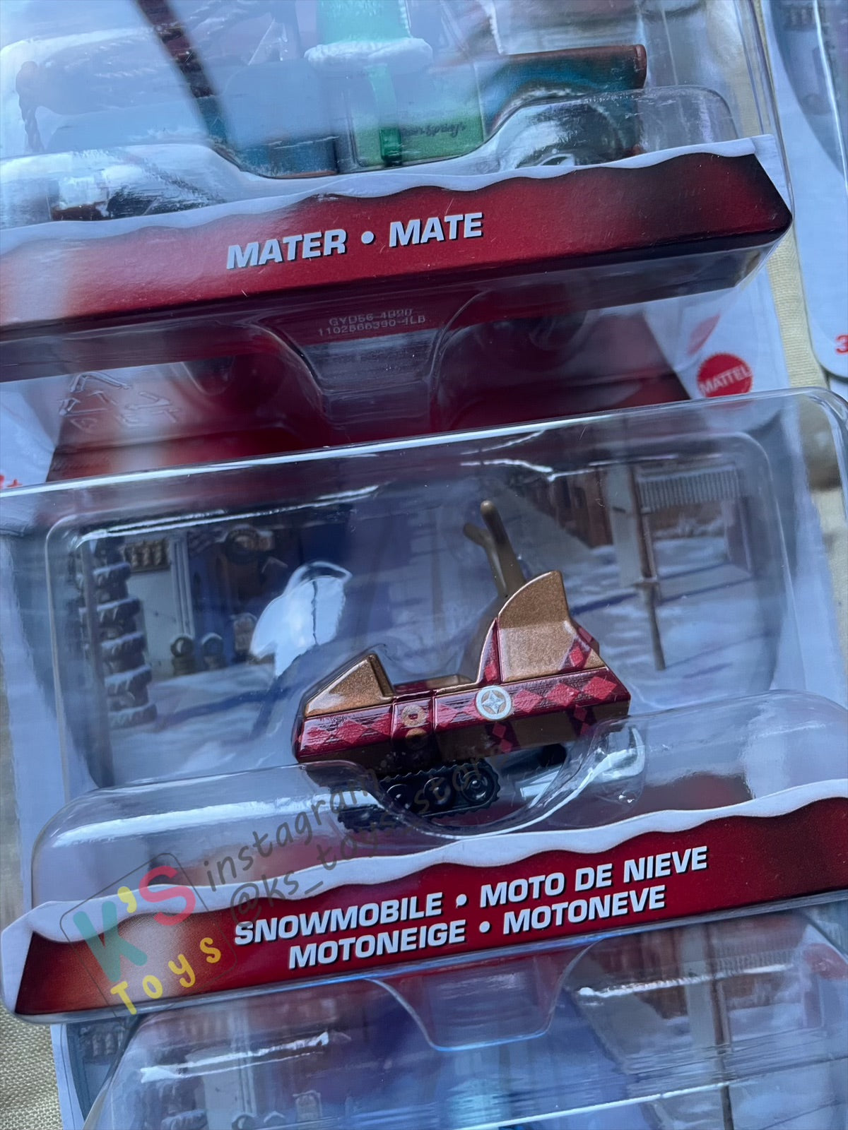 BUNDLE OF CHRISTMAS SERIES SET of Disney Pixar Cars by MATTEL, 13 pcs BNIP Single Cars, 1x #pack gift set of Santa Cars and 1x Displayed condition of Clutch Kringle - BNIP