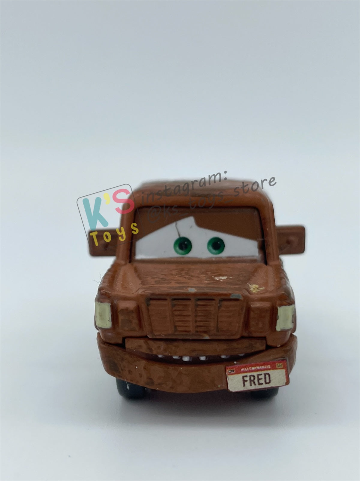 PRE-OWNED / LOOSE DISNEY PIXAR CARS 1:55 BY MATTEL - "FRED (TINY SIZE)" CARS SERIES - MINT CONDITION
