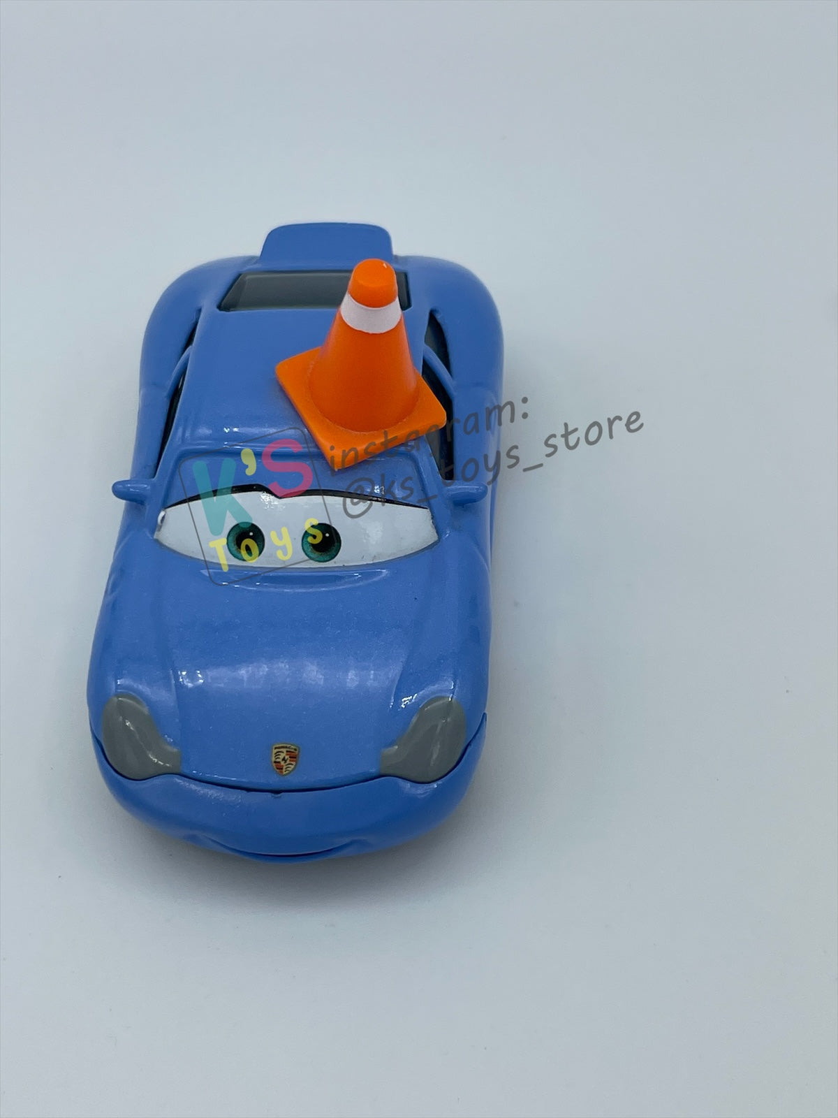 PRE-OWNED / LOOSE DISNEY PIXAR CARS 1:55 BY MATTEL - "SALLY WITH CONE & TATTOO" CARS SERIES - MINT CONDITION