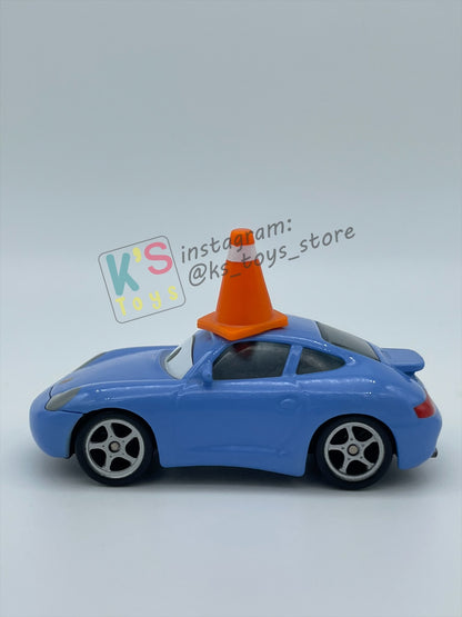 PRE-OWNED / LOOSE DISNEY PIXAR CARS 1:55 BY MATTEL - "SALLY WITH CONE & TATTOO" CARS SERIES - MINT CONDITION